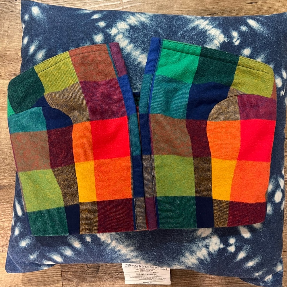 Mara Hoffman plaid corset top